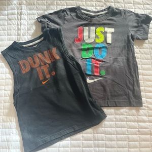 Two Nike Boys Tees - Size 7